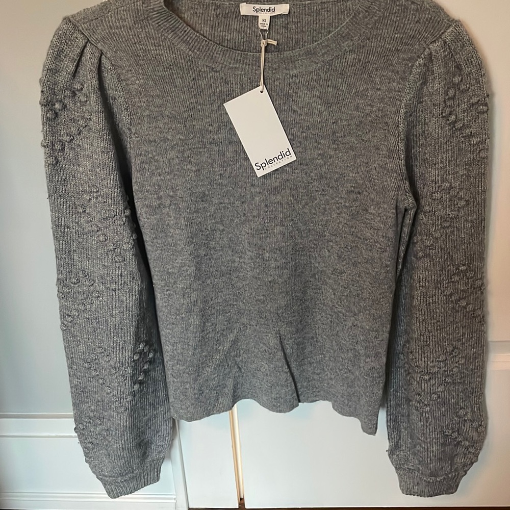 Splendid Puff Sleeve Sweater